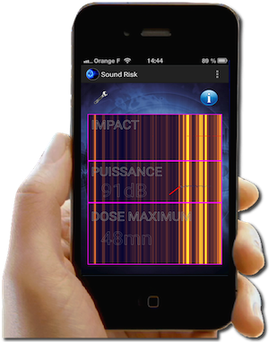 Capture d'écran de l'application mobile Dose le Son.