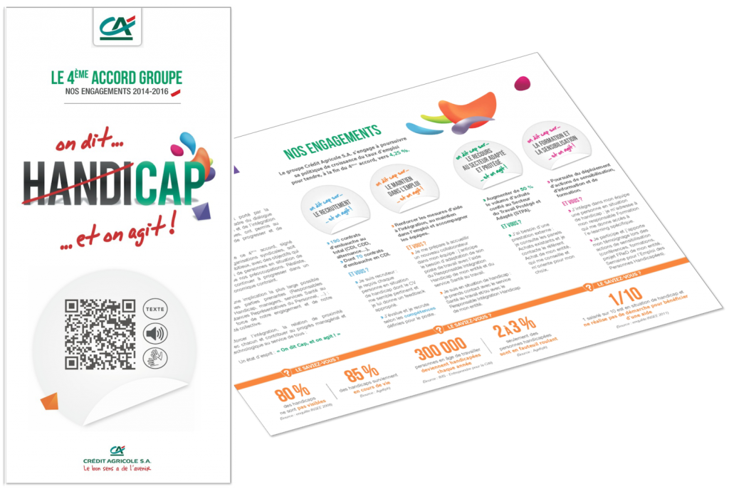 Triptyque relatif au 4ème Accord Handicap Groupe du Crédit Agricole