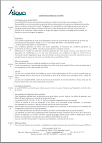 Nos conditions générales de vente